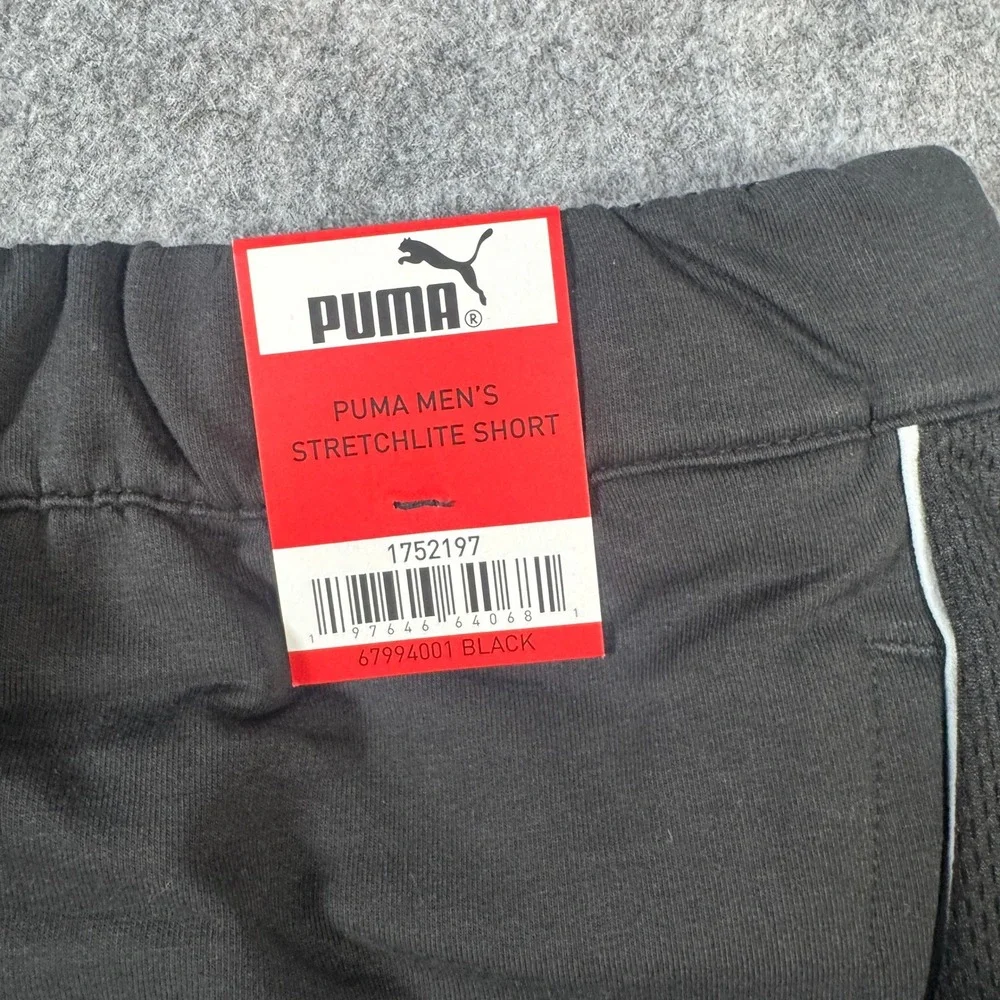 Puma Mens Stretchlite Short Black Athletic Training Gym Shorts 679940-01 Size M